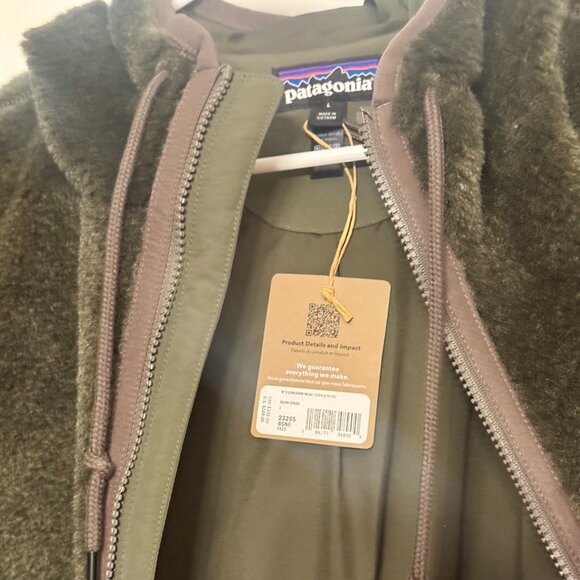 Patagonia Lonesome Mesa Hooded Parka in Basil Green - NWT– Women’s Large - Picture 13 of 16